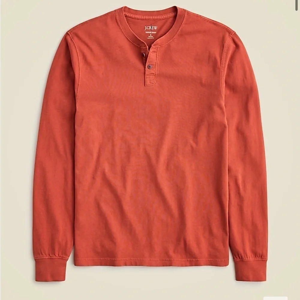 J crew wildfire Vintage-wash cotton henley